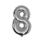 GLOBO METALICO 32" PLATEADO #8